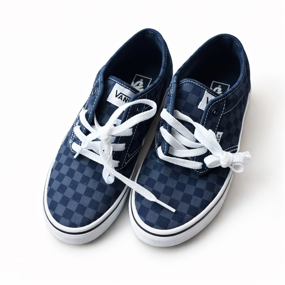 *brand new* Vans Kids Navy Checkered Sneakers